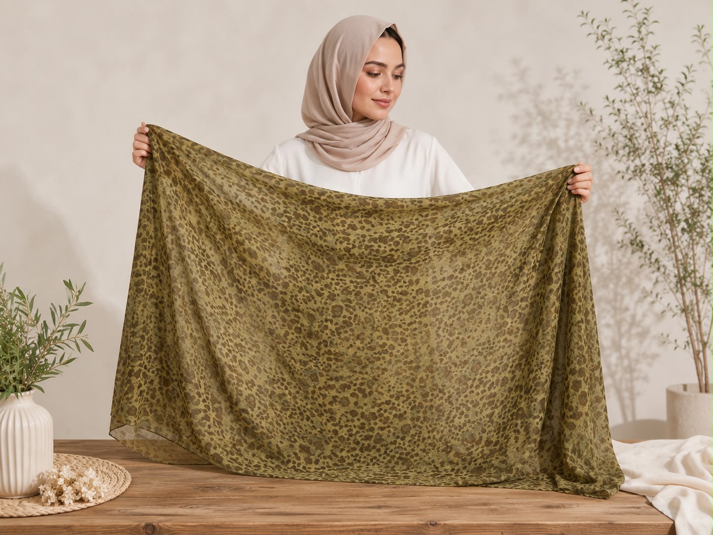 شال وطرحة قطن تايجر مستورد صيني - Image 2