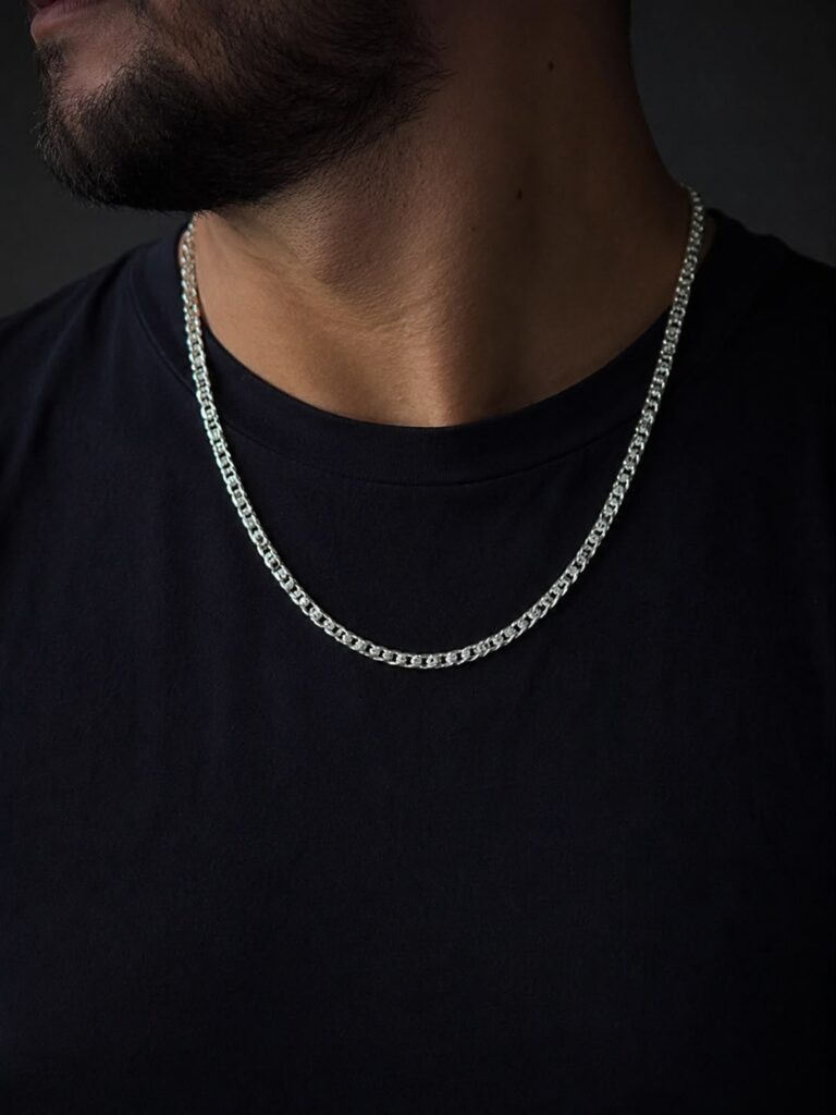 سلسلة فضة رجالي